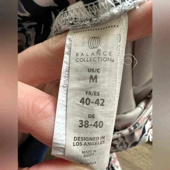 BALANCE COLLECTION Floral Contender Lux Ankle Compression Leggings, Size M - Picture 13 of 14